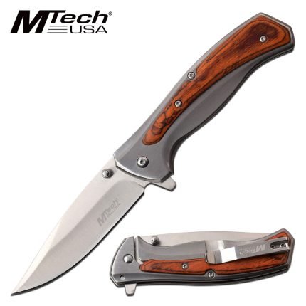 MTECH USA CLASSIC FLIPPER ASSISTED OPENING KNIFE - MT-A1132BR